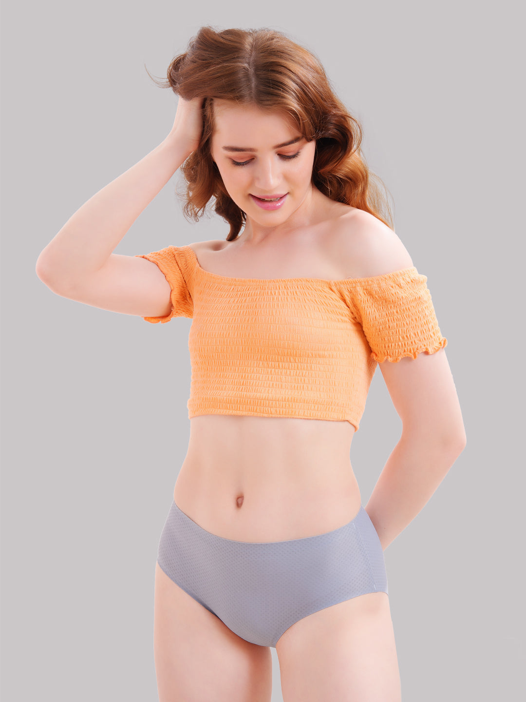 Mid Waist Panty for Women Ashgrey