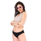 Zivira Women's Micro Modal Panties Pack of 3 - Soft, Breathable, Comfortable, and Anti-Microbial Underwear for Sensitive Skin