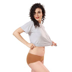 Zivira Women's Inner Elastic No Rash Panties Pack of 3 - Soft, Breathable, Comfortable, and Anti-Microbial Underwear for Everyday Wear