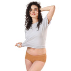 Zivira Women's Inner Elastic No Rash Panties Pack of 3 - Soft, Breathable, Comfortable, and Anti-Microbial Underwear for Everyday Wear