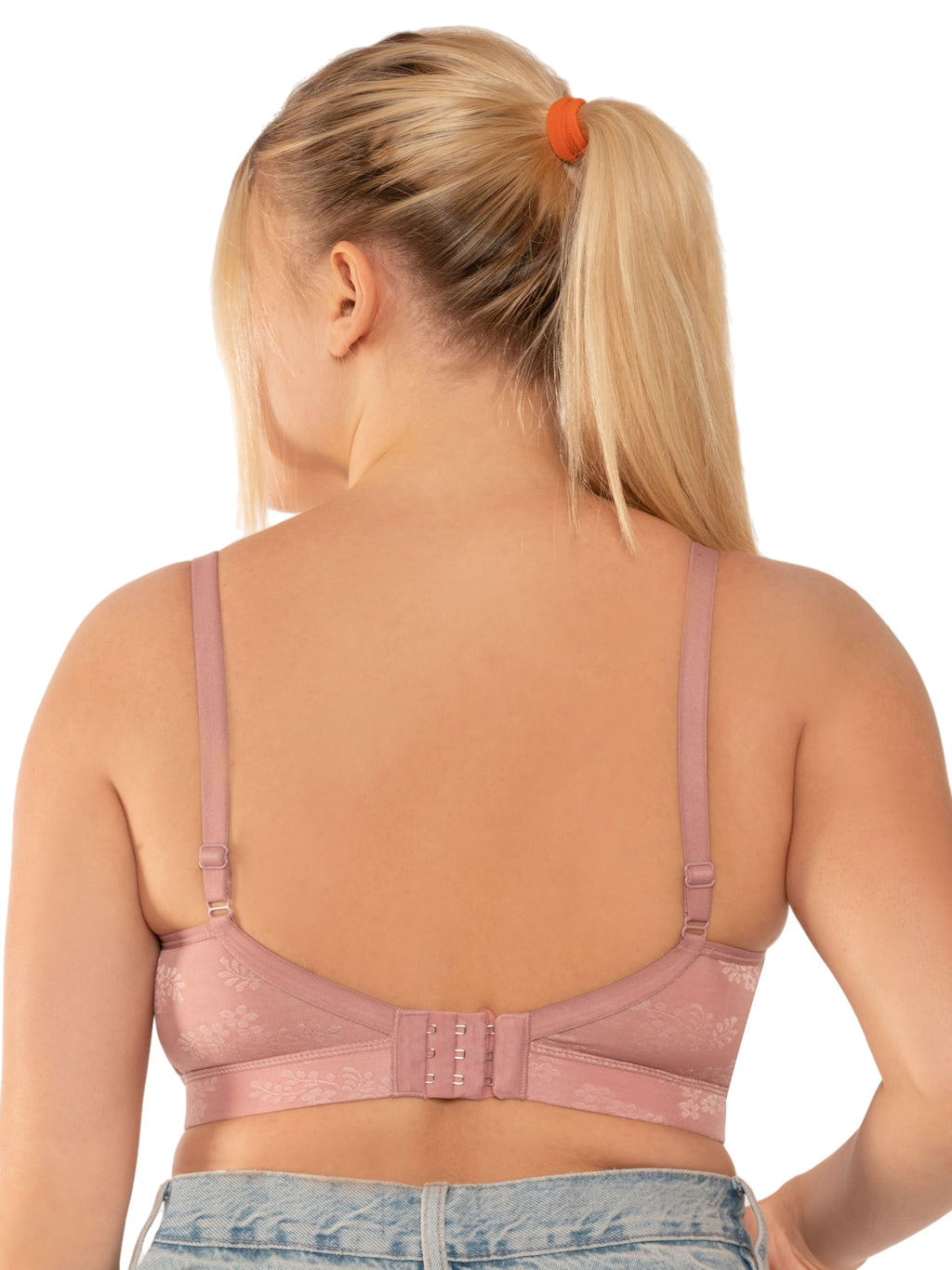 Zivira Plus Size T-Shirt Bra with Seamless Cups and Comfortable Straps for All Day Support and Coverage Bubble Gum