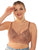Zivira Plus Size T-Shirt Bra with Seamless Cups and Comfortable Straps for All Day Support and Coverage Caramel