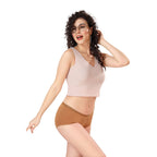 Zivira Women's Outer Elastic No Rash Panties Pack of 3 - Soft, Breathable, Comfortable, and Anti-Microbial Underwear for Everyday Wear
