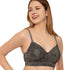 Zivira Printed Tshirt Bra - Wirefree and Padded with Inner Elastic in C & D Cups