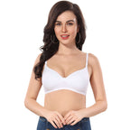 Medium Padded Non Wired Polyamide Bra With Detachable Strap
