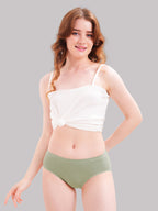 Hip Wide Coverage Micro Modal Panties for Women - No Marks Waistband and All Day Fresh Fabric - Pista