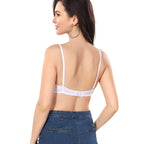 Medium Padded Non Wired Polyamide Bra With Detachable Strap