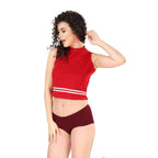 Zivira Women's Outer Elastic No Rash Panties Pack of 3 - Soft, Breathable, Comfortable, and Anti-Microbial Underwear for Everyday Wear