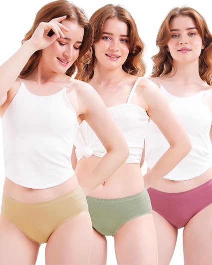 Hip Wide Coverage Micro Modal Panties for Women - No Marks Waistband and All Day Fresh Fabric - Pink