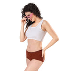 Zivira Women's Outer Elastic No Rash Panties Pack of 3 - Soft, Breathable, Comfortable, and Anti-Microbial Underwear for Everyday Wear
