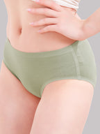 Hip Wide Coverage Micro Modal Panties for Women - No Marks Waistband and All Day Fresh Fabric - Pista