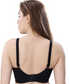 Zivira Seamless Cups - Thin Padding - Broad Strap T-Shirt Bra Cum Sports Bra with Hook Closure | Black