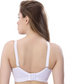 Zivira Seamless Cups - Thin Padding - Broad Strap T-Shirt Bra Cum Sports Bra with Hook Closure | White