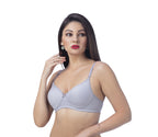 ZIVIRA BASICS PADDED NON WIRED T-SHIRT BRA Ash Gray