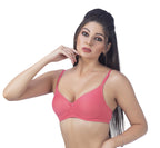 ZIVIRA BASICS PADDED NON WIRED T-SHIRT BRA Cherry