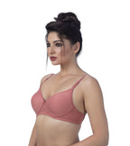 ZIVIRA BASICS PADDED NON WIRED T-SHIRT BRA Rust