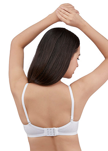 Zivira Padded C,D Cup SIZE | Wire-Free | 3/4TH Coverage | T-Shirt Bra | Cotton Lycra | Convertible Straps | Free Transparent Belt | NO Nipple Show-Through | Navy Blue