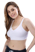 Seamless Cups  Thin Padding  Broad Strap Yoga Bra  with Hook Closure.