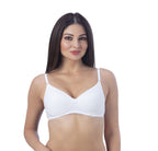 ZIVIRA BASICS PADDED NON WIRED T-SHIRT BRA White