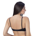 ZIVIRA BASICS PADDED NON WIRED T-SHIRT BRA Black